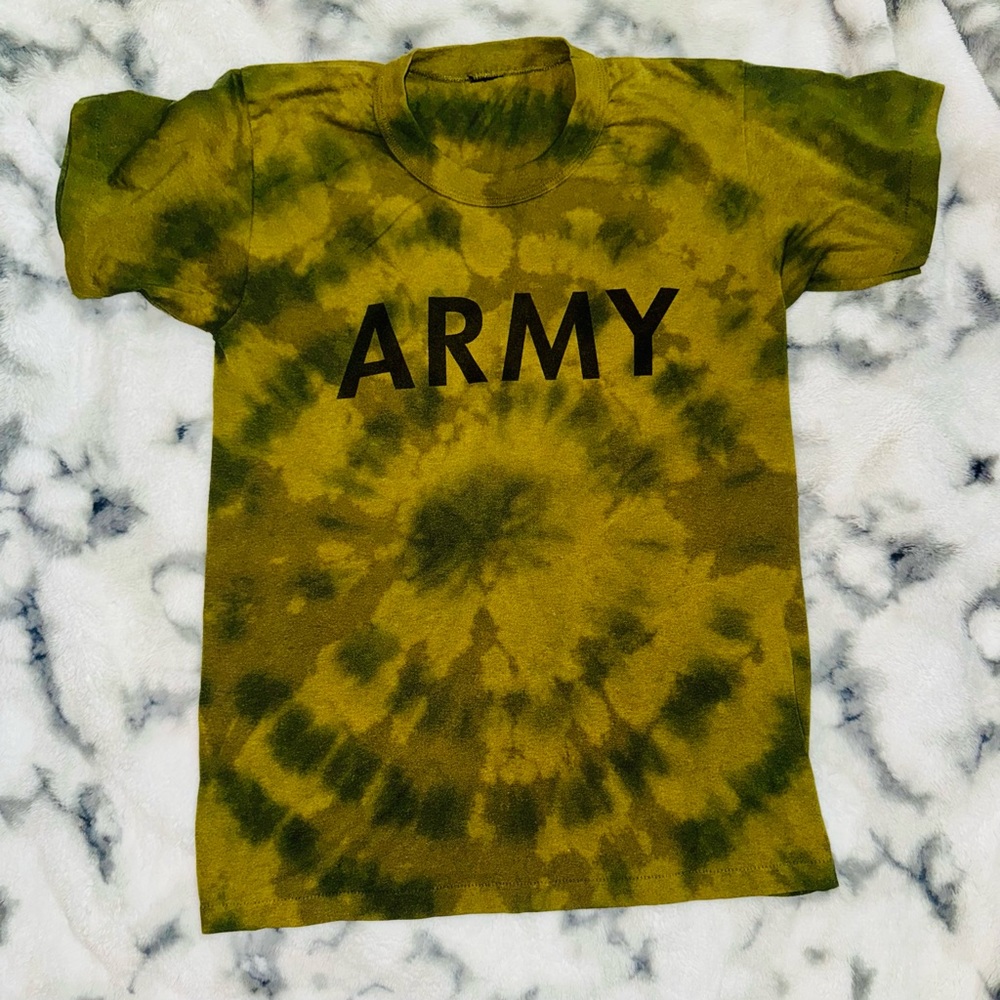 Vintage Army Tie-Dye T Shirt